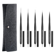 Brush Set | Black Liner Art Brush with Dotting Tool (5in1) - Angelina Nail Supply NYC