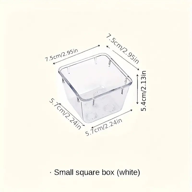 Clear Plastic Organizers Drawer With Non-Slip Pads - Angelina Nail Supply NYC