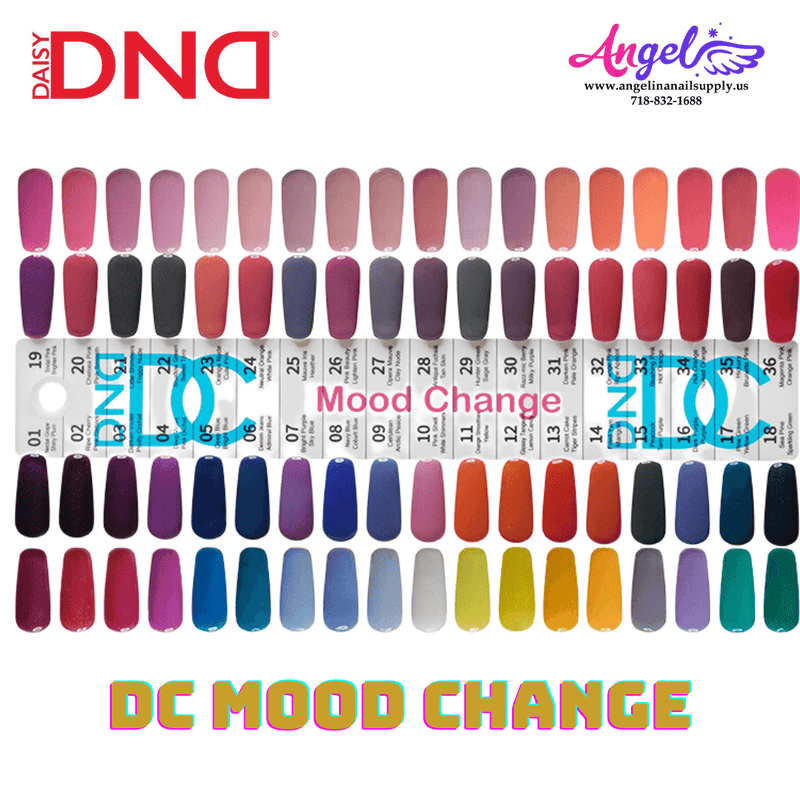 DC Mood Change Full Set 36 Colors 1 - 36 GEL ONLY - Angelina Nail Supply NYC
