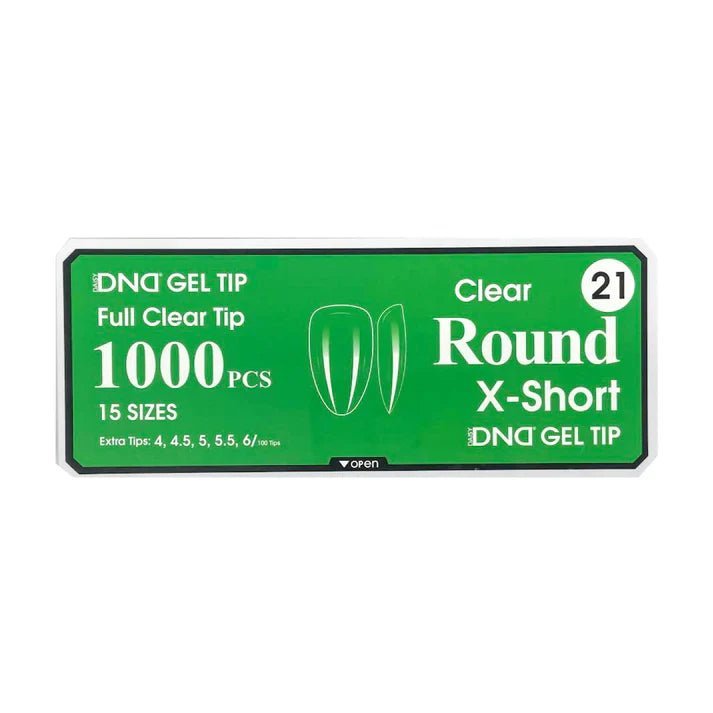 DND Clear Gel Tips - Pro Box (1000pcs) - Angelina Nail Supply NYC