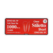DND Clear Gel Tips - Pro Box (1000pcs) - Angelina Nail Supply NYC