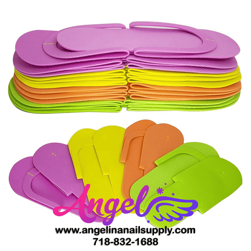 DND Foam Slipper (pack/12 pairs) - Angelina Nail Supply NYC