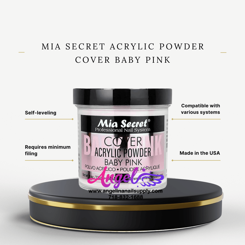 Mia Secret Acrylic Powder Cover Baby Pink 4oz - Angelina Nail Supply NYC