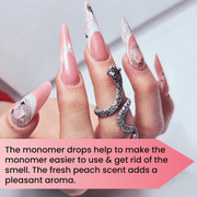 Mia Secret Peach Monomer Drops - Angelina Nail Supply NYC