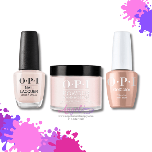 OPI 3in1 combo DP-GC-NL V28 TIRAMISU FOR TWO - Angelina Nail Supply NYC
