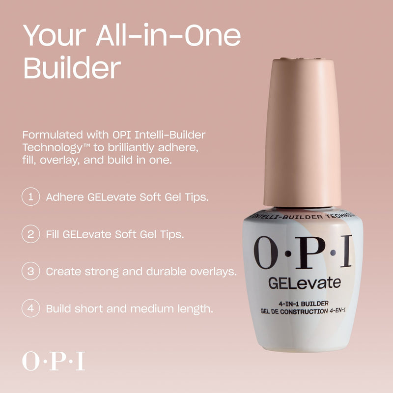 OPI 4-in-1 Builder Gel BIB005 Cool Pink / 4get Me Not - Angelina Nail Supply NYC