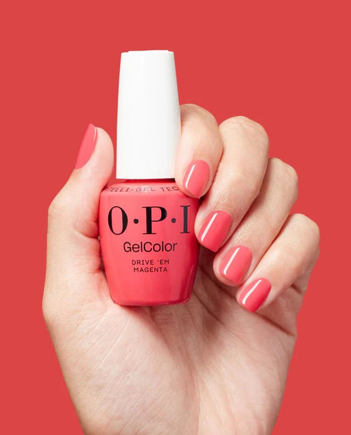 OPI Gel Color GCT S052 Drive ‘Em Magenta - Angelina Nail Supply NYC