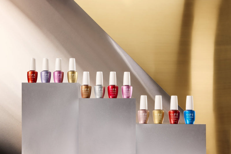 OPI Gel Color - Metallic Mega Mix Collection 12 Colors & 1 Base Gel 1 Top Gel| Fall 2024 - Angelina Nail Supply NYC