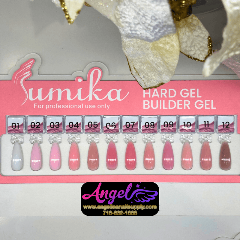 Sumika Builder Gel in Jar HEMA & TPO Free | Set 01 - Angelina Nail Supply NYC