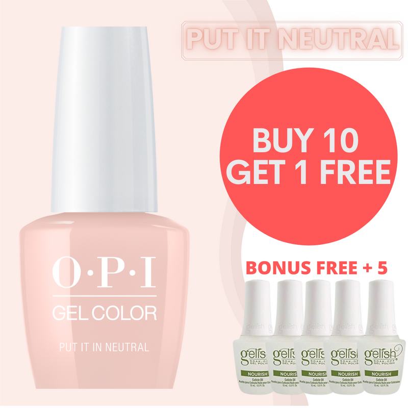OPI Gel Color GC T65 ĐẶT Ở MỨC TRUNG TÍNH (Mua 10 Tặng 1 + Tặng thêm 5 Dầu dưỡng)