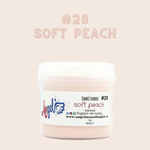 Angel Ombre Powder 28 Soft Peach - Angelina Nail Supply NYC