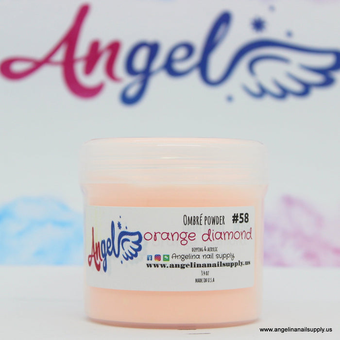 Angel Ombre Powder 58 Orange Diamond - Angelina Nail Supply NYC