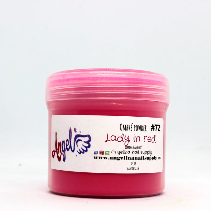 Angel Ombre Powder 72 Lady In Red - Angelina Nail Supply NYC