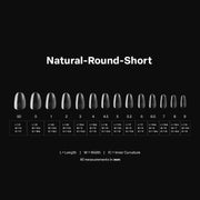 Aprés Box of Tips Natural - Round - Short 2.0 - Angelina Nail Supply NYC