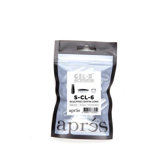 Aprés Refill Bags Sculpted Coffin Long (50pcs/pack) - Angelina Nail Supply NYC