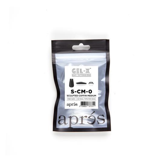 Aprés Refill Bags Sculpted Coffin Medium (50pcs/pack) - Angelina Nail Supply NYC