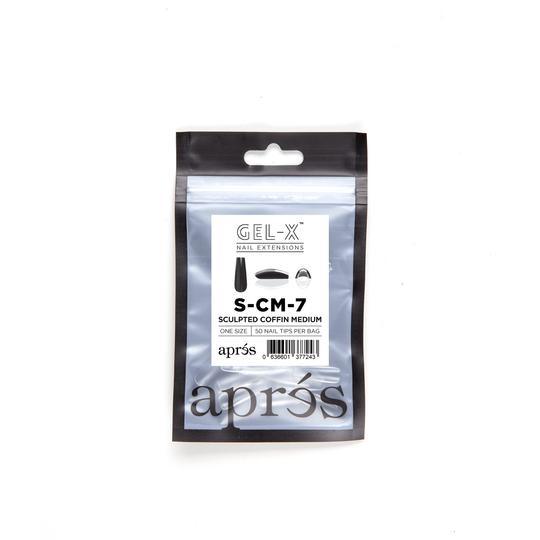 Aprés Refill Bags Sculpted Coffin Medium (50pcs/pack) - Angelina Nail Supply NYC