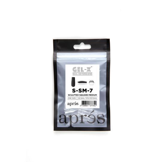 Aprés Refill Bags Sculpted Square Medium (50pcs/pack) - Angelina Nail Supply NYC