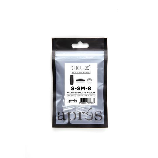 Aprés Refill Bags Sculpted Square Medium (50pcs/pack) - Angelina Nail Supply NYC