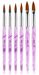 Brush Set | Pink Mable 3D Brush (6in1) - Angelina Nail Supply NYC