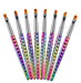 Brush Set | Rainbow Nail Art Brush (8in1) - Angelina Nail Supply NYC
