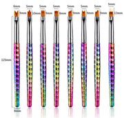 Brush Set | Rainbow Nail Art Brush (8in1) - Angelina Nail Supply NYC