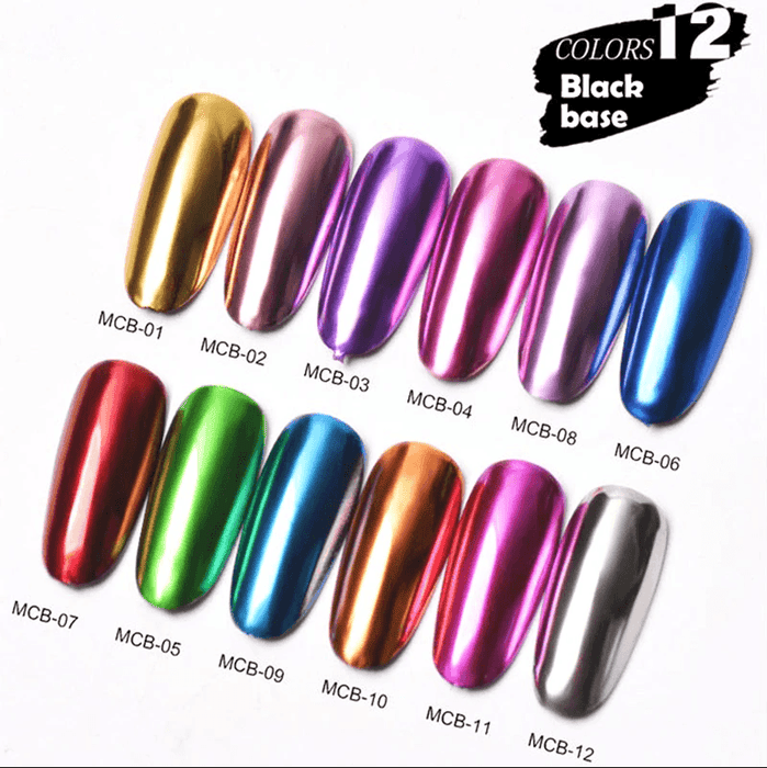 Chrome Mirror Powder Pigment MCB06 - Angelina Nail Supply NYC