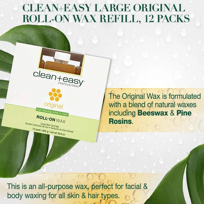 Clean + Easy® Original Wax Refill Box/12pcs - Angelina Nail Supply NYC