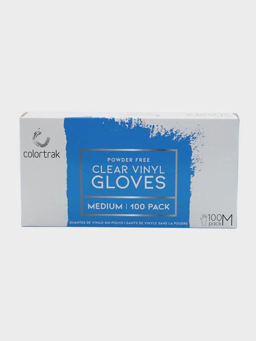 Colortrak Clear Vinyl Glove | Size: Medium - Angelina Nail Supply NYC