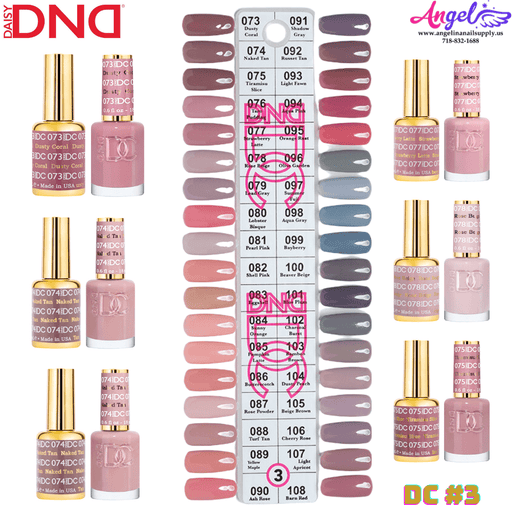 DC3 Collection 3 (Full Set 36 Colors 73 - 108) - Angelina Nail Supply NYC