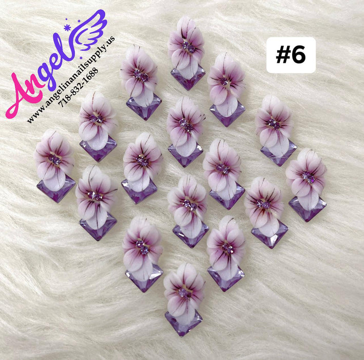 Handmade Nail 3D Flower (#01 - #010) - Angelina Nail Supply NYC