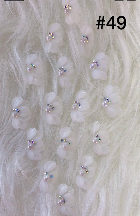 Handmade Nail 3D Flower (#041 - #050) - Angelina Nail Supply NYC