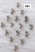 Handmade Nail 3D Flower (#081 - #090) - Angelina Nail Supply NYC