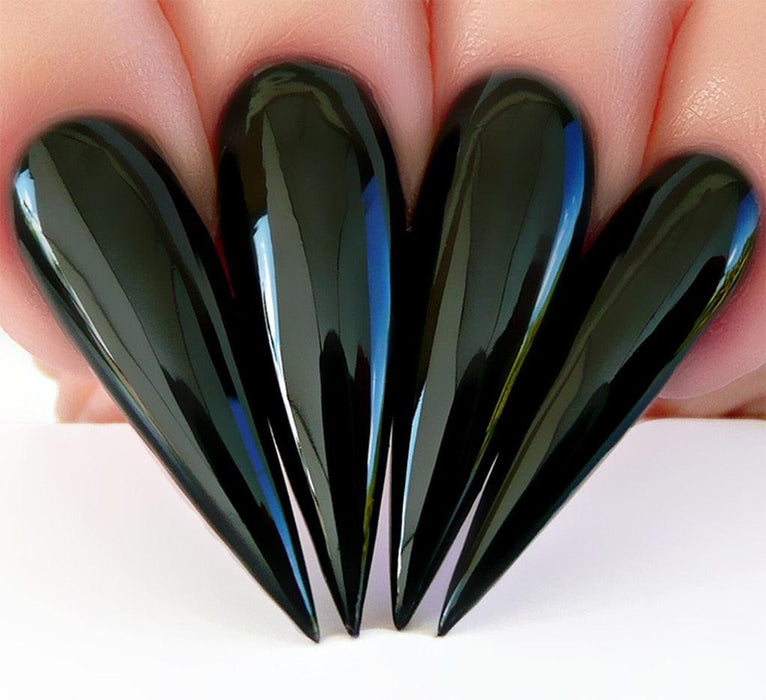 KIARA SKY DIP POWDER D435 BLACK TO BLACK - Angelina Nail Supply NYC
