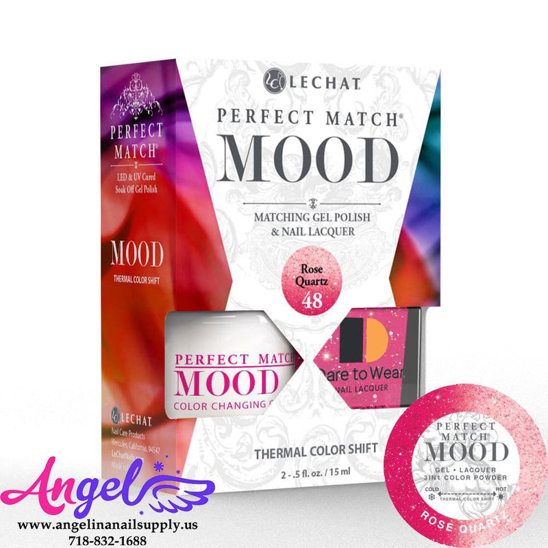 Lechat Mood Gel Duo 48 Rose Quartz - Angelina Nail Supply NYC