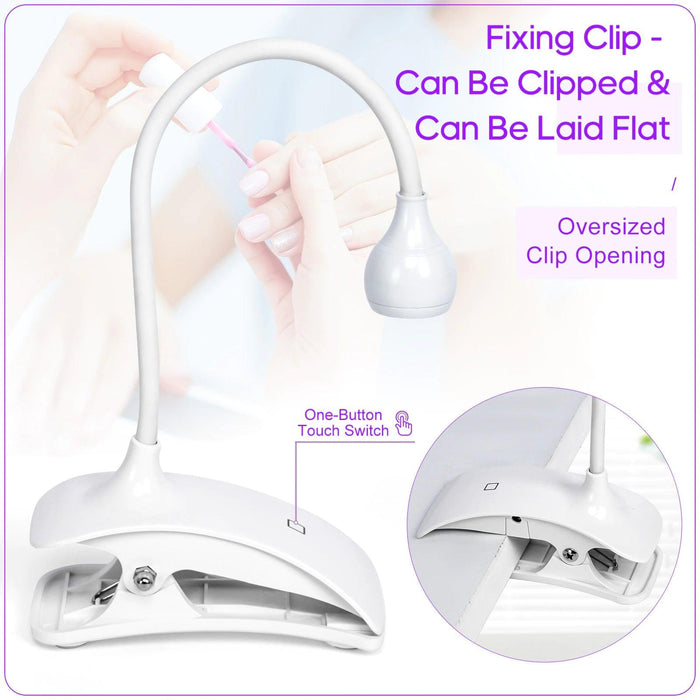 Mini Flexible Led UV Nail Lights Lamp for Press-On Nail - Angelina Nail Supply NYC