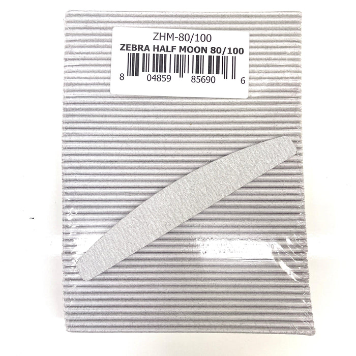 Nail File - 80/100 Half Moon (zb) - Angelina Nail Supply NYC