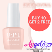 OPI Gel Color GC T65 PUT IT IN NEUTRAL (Combo 10+2) - Angelina Nail Supply NYC