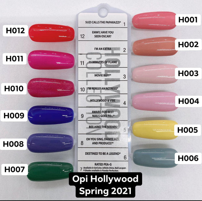 OPI Gel - Hollywood Collection 12 Colors - Angelina Nail Supply NYC