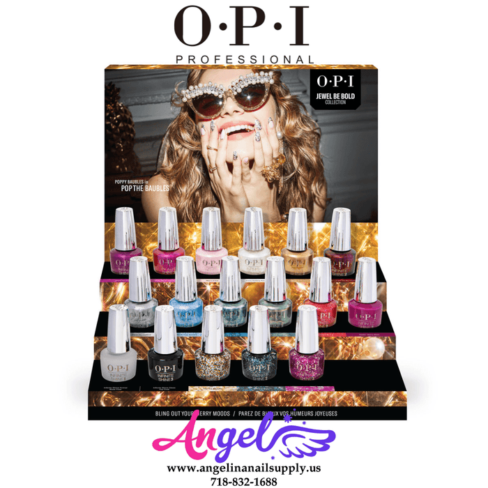 OPI Infinite Shine - Jewel Be Bold Collection 15 Colors & 1 Base Coat 1 Top Coat | Holiday 2022 - Angelina Nail Supply NYC