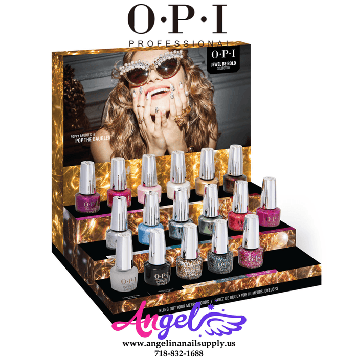 OPI Infinite Shine - Jewel Be Bold Collection 15 Colors & 1 Base Coat 1 Top Coat | Holiday 2022 - Angelina Nail Supply NYC