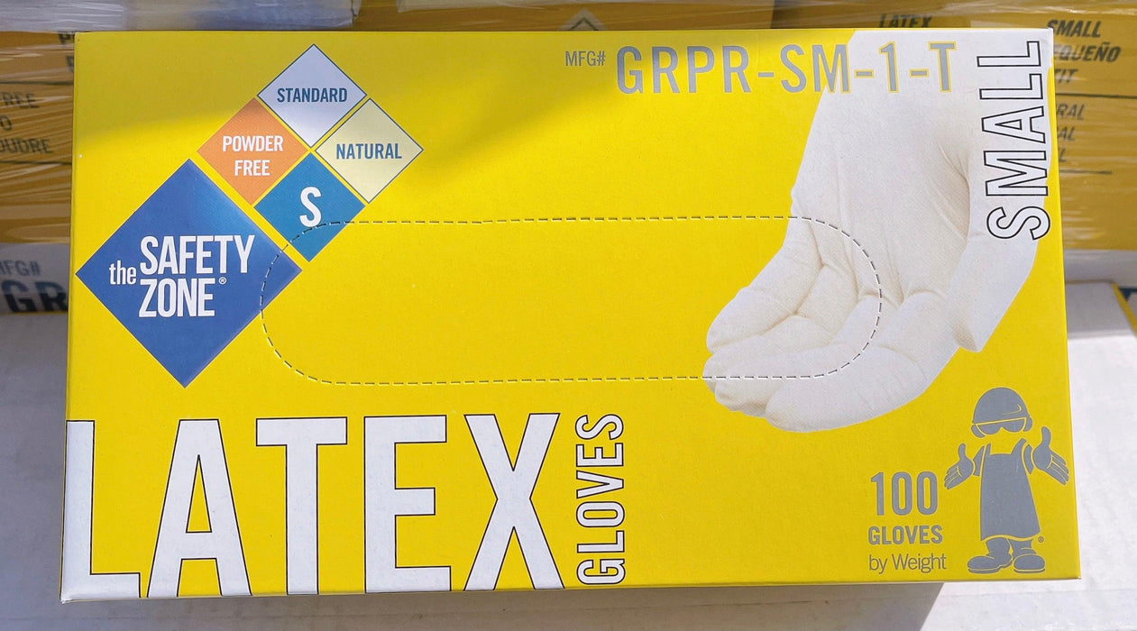 Safety Zone Glove | Latex Gloves | Box/100pcs - Angelina Nail Supply NYC