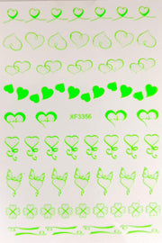 Sticker Valentine & Heart - Angelina Nail Supply NYC