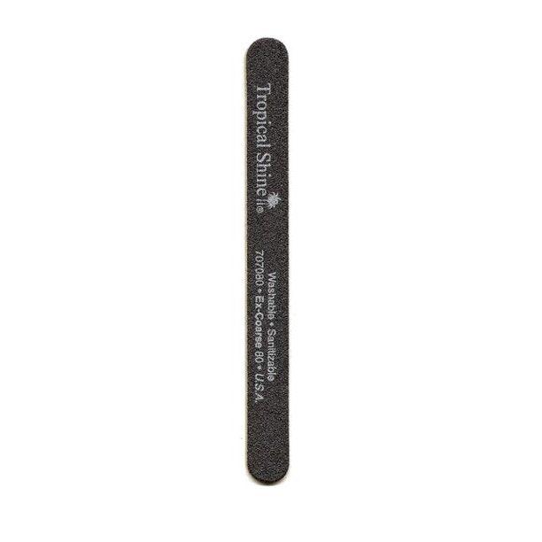 Tropical Nail File 80 Black (bag/ 50 pcs) - Angelina Nail Supply NYC